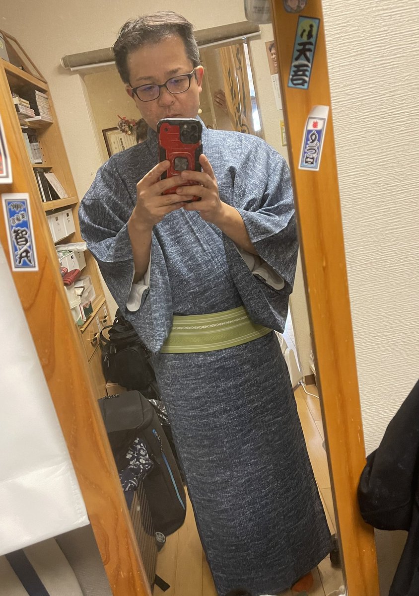 D_macky14's tweet photo. 「玄関小粋つづみ三人会」
2026年9月6日（日）14時〜
自分のネタはまず「猫の皿」、思ったより良かった。開口一番の役割は果たせたかな。
トリは「青菜」で。バタバタしてたなー。もっと落ち着いてできるようになりたい。
#落語 #寄席 #素人落語 #アマチュア落語 #社会人落語 #千林 #千林大宮 #伝楽亭 https://t.co/isN1Q6ilnA