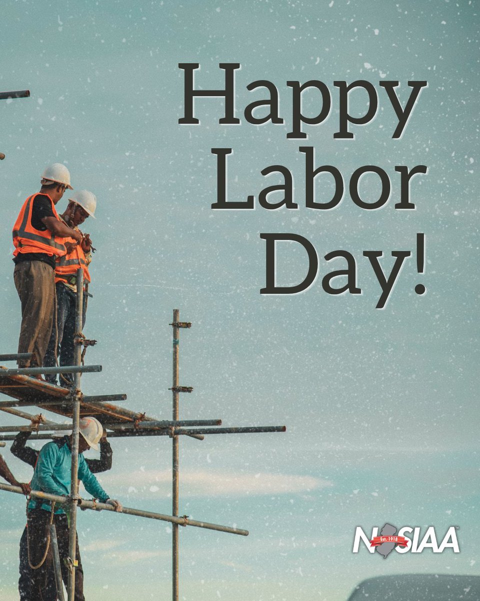 NJSIAA's tweet photo. Wishing you a happy and safe Labor Day! https://t.co/LTiqHyYfh4