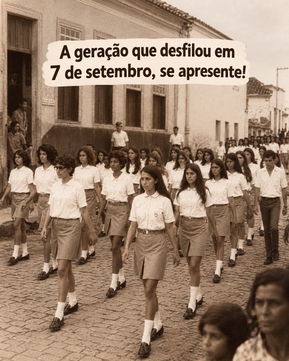 Viviifernande's tweet photo. Geração que já desfilou em 7 de setembro, se manifeste! https://t.co/qyyNb6fB17
