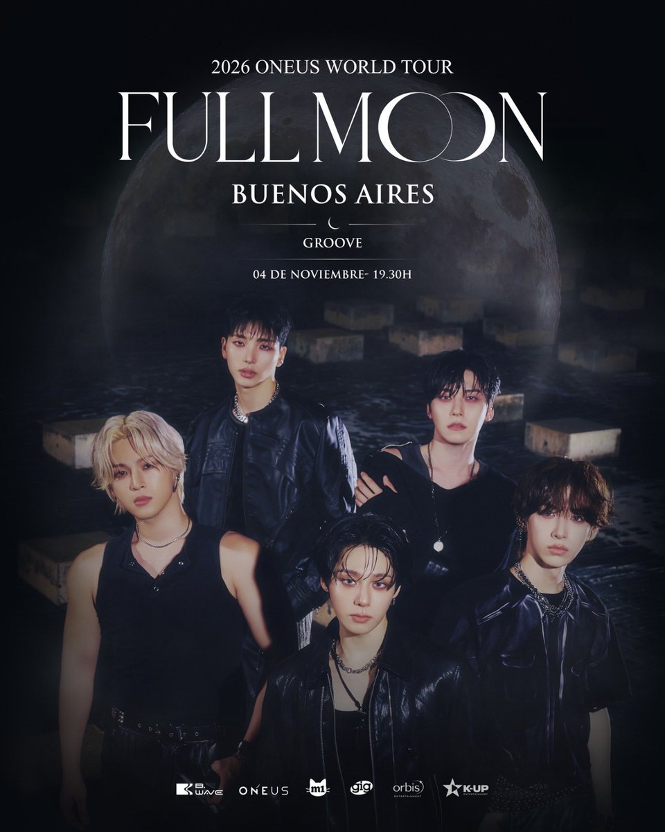 KUpEnter's tweet photo. ONEUS 2026 WORLD TOUR [FULL MOON] – BUENOS AIRES

📅 Entrada general: 11 de septiembre, 10:00 AM (hora local)
🎫 Ventas por https://t.co/Tqjc08nUcv

📅 Add‑ons: 13 de septiembre, 12:00 PM (ART)
🎫Disponibles en → https://t.co/PS0LEXcv1B…

#원어스 #ONEUS #FULL_MOON https://t.co/fySJfikpRK
