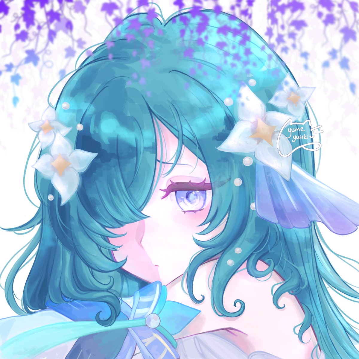 yumeyuuv11's tweet photo. I finally finished this piece! #Vodyanitsa #GenshinImpactㅤ #smallartists https://t.co/aAQT1ljywC