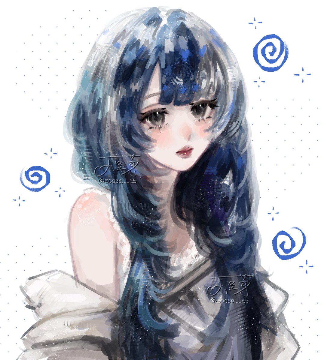 sooya__65's tweet photo. @kameo_102 Omgg your art is so pretty!! Here’s mine https://t.co/TLcziOUVMU