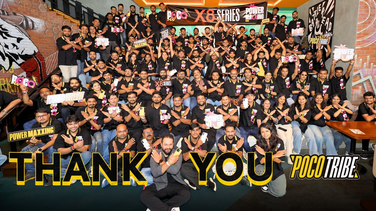 ajayrayapati9's tweet photo. Happy to be part of #POCOFamily ๐
8 Years of Love and Uncountable #Memories ๐. Truly Connecting People all-over india. Celebrated #POCO8thAnniversary with 100 #POCOFans ๐ฅณ๐๐๐ซ
Experienced latest Products from Xseries #POCOX8 5G & #POCOX8Power 5G ๐ฑ https://t.co/UI6tcC14dn