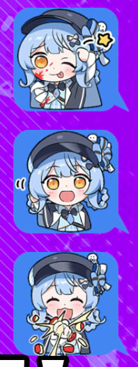 remoremora's tweet photo. 橘シェリー使用時のお気に入りスタンプ「どんな状況からでも後頭部に隠していたリンゴを潰してくる橘」 https://t.co/XvvDiX2JmP