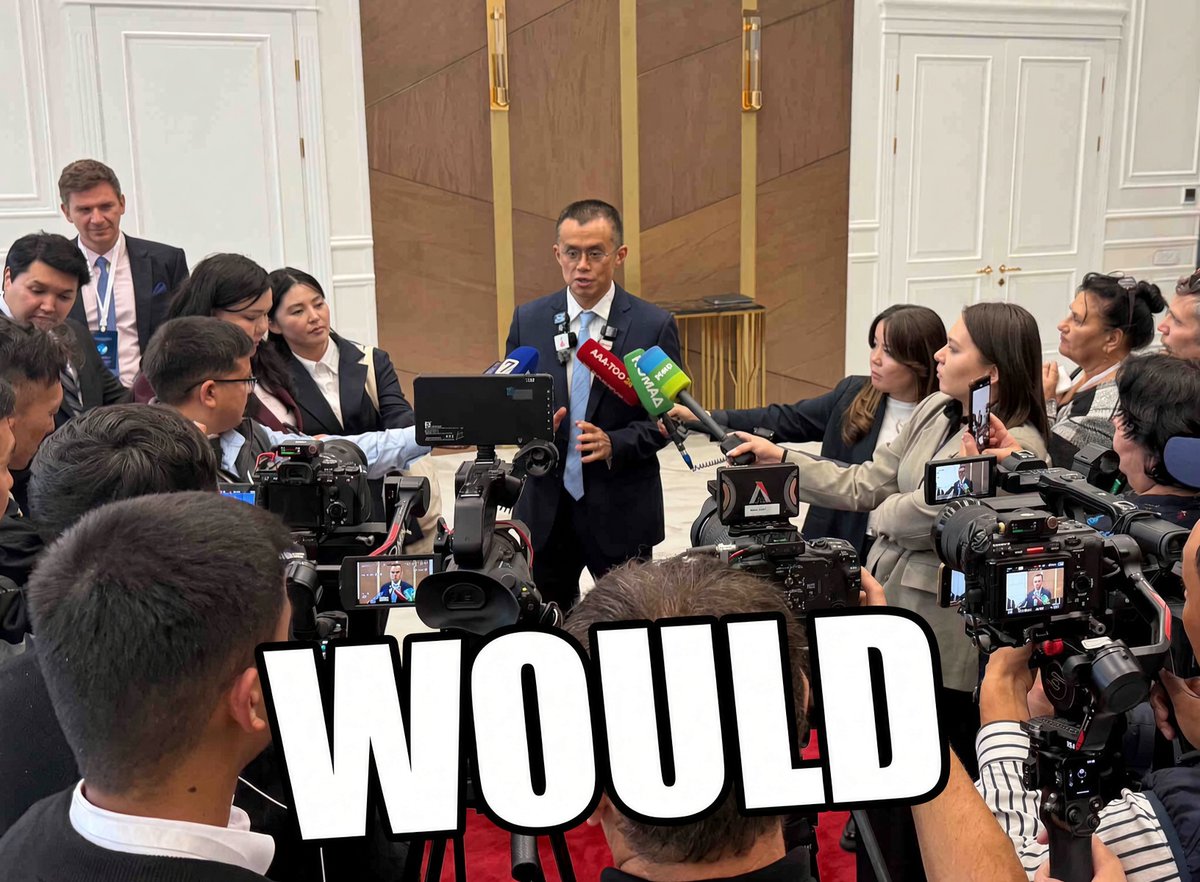 luckyrichdad's tweet photo. @cz_binance 顶级名场面 @cz_binance https://t.co/wPzgnl5Qsk