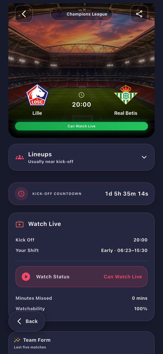 Rotamatch's tweet photo. ⚽ UCL IS BACK 🇪🇺⚽️
🇫🇷 Lille vs Real Betis 🇪🇸
20:00 • UEFA Champions League
RotaMatch is the football calendar app — plan matches around your life. 📅⚽
Download: https://t.co/CjE1sEmgN5
#Lille #RealBetis #UCL #Football #RotaMatch #betis #ligue1 #epl #lefoot #app #goal https://t.co/MWTfgv0YUh