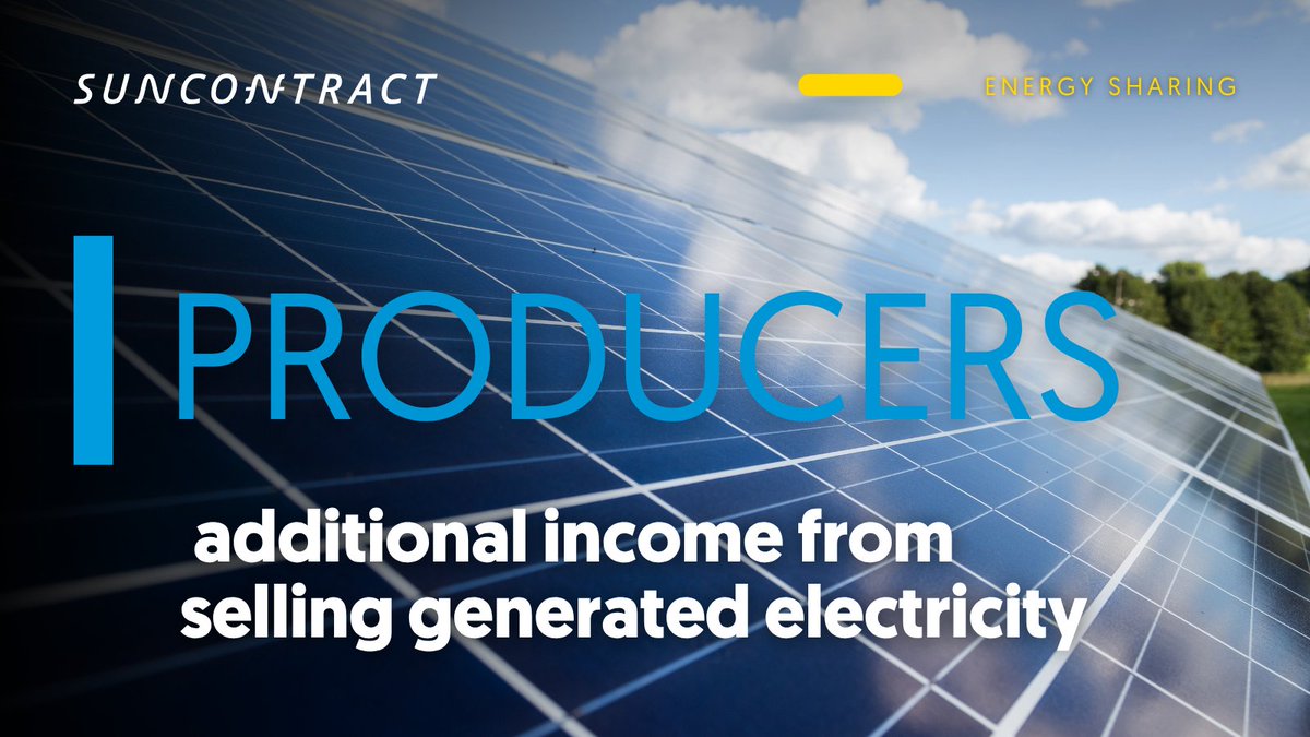 sun_contract's tweet photo. Energy sharing is live in Slovenia☀️
Our marketplace matches producers &amp; consumers automatically — zero risk, zero hassle.
Expanding soon 🌍 #SunContract #energysharing #renewableenergy https://t.co/Xb6kMwxrFP