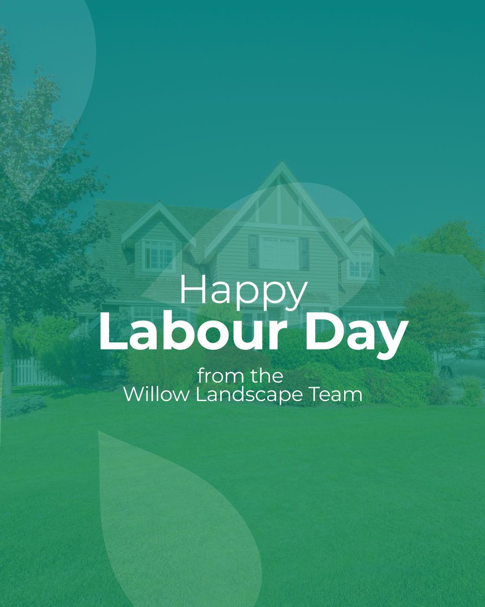 willowizerinc's tweet photo. Happy Labour Day! 🙌 
A day to recognize the hard work and dedication of workers everywhere, including the crews who show up every morning to keep your properties looking their best. From our team to yours, enjoy the long weekend. https://t.co/PYGdMi9ap6