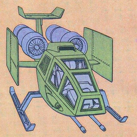 ClassicGIJoe's tweet photo. G.I. Joe SkyHawk from G.I. Joe Order of Battle #4. Weighed 7,300 pounds and could fly at 510 mph with a 275 mile combat radius. https://t.co/pGq3aoH4tj