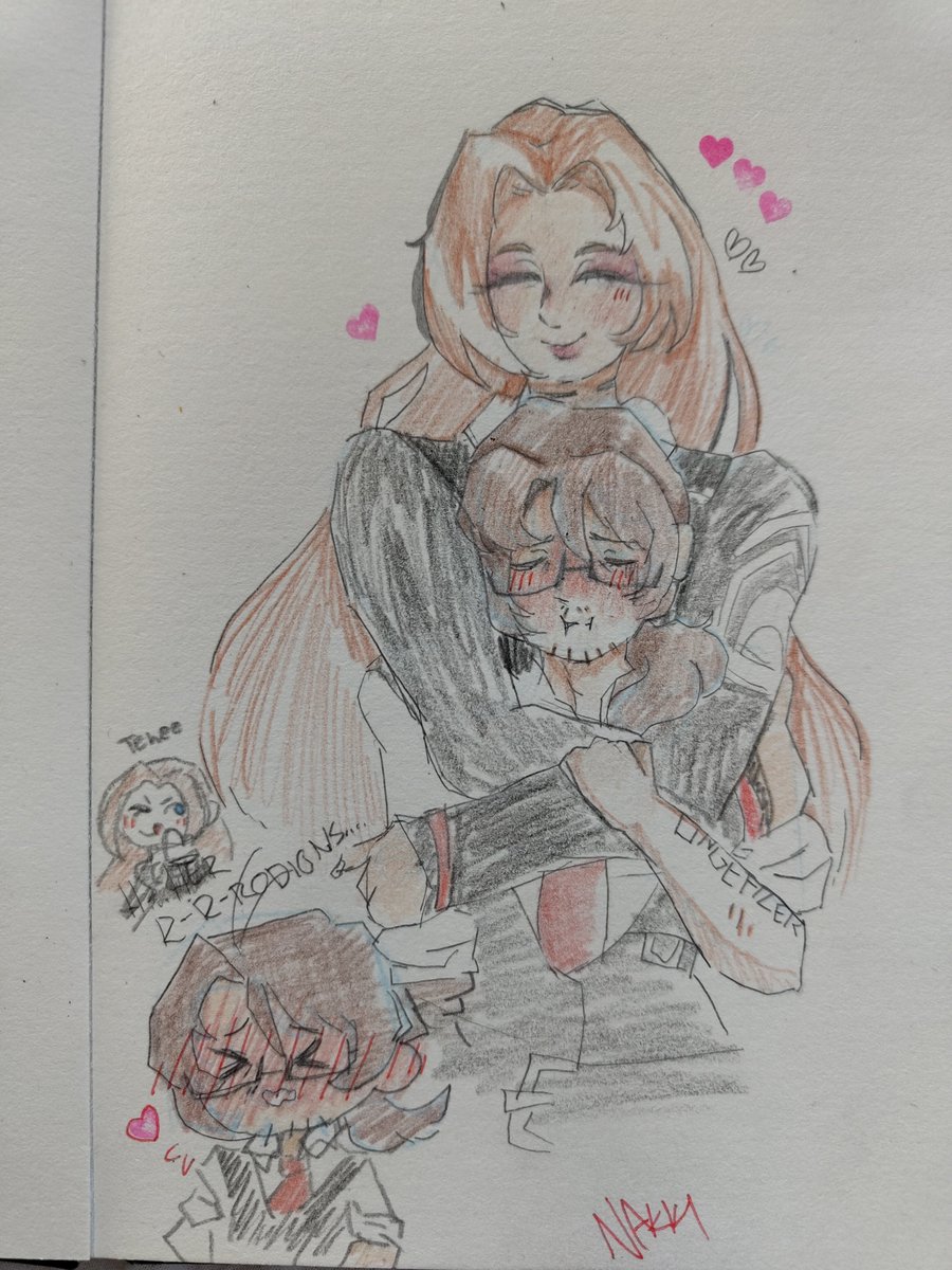 Salmikakkonen's tweet photo. #RODIGORWEEK26
First day: Cuddle (more of a bear hug but heyy)
Greg trying not too hard to think about the... rodions. and failing (me too) https://t.co/ewdZ24KFuw