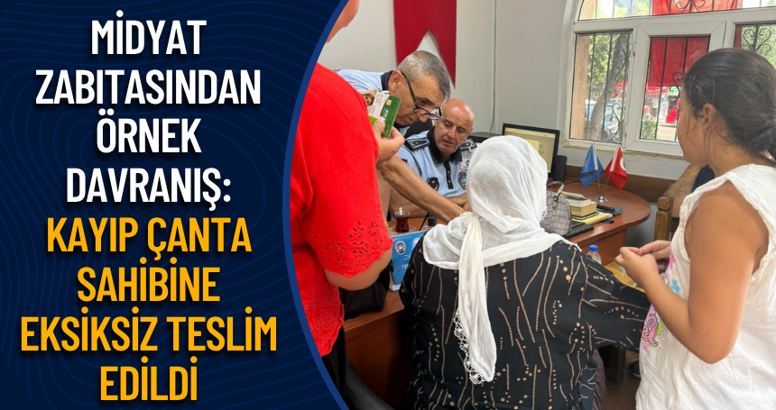 Mardinlife's tweet photo. Midyat Zabıtasından Örnek Davranış
Kayıp Çanta Sahibine Eksiksiz Teslim Edildi
https://t.co/xZxwwkrH1o https://t.co/wOR7BxECMi