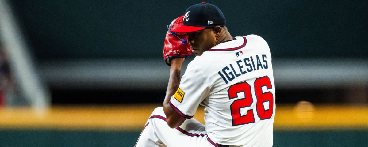 SleeperBraves's tweet photo. Raisel Iglesias over his last 7 Games: 

7.1 IP
6 Saves 
0.00 ERA
4 Hits 
6 SO
0.82 WHIP

The Braves closer is on a heater 🔥 https://t.co/sH7MRs5AAh