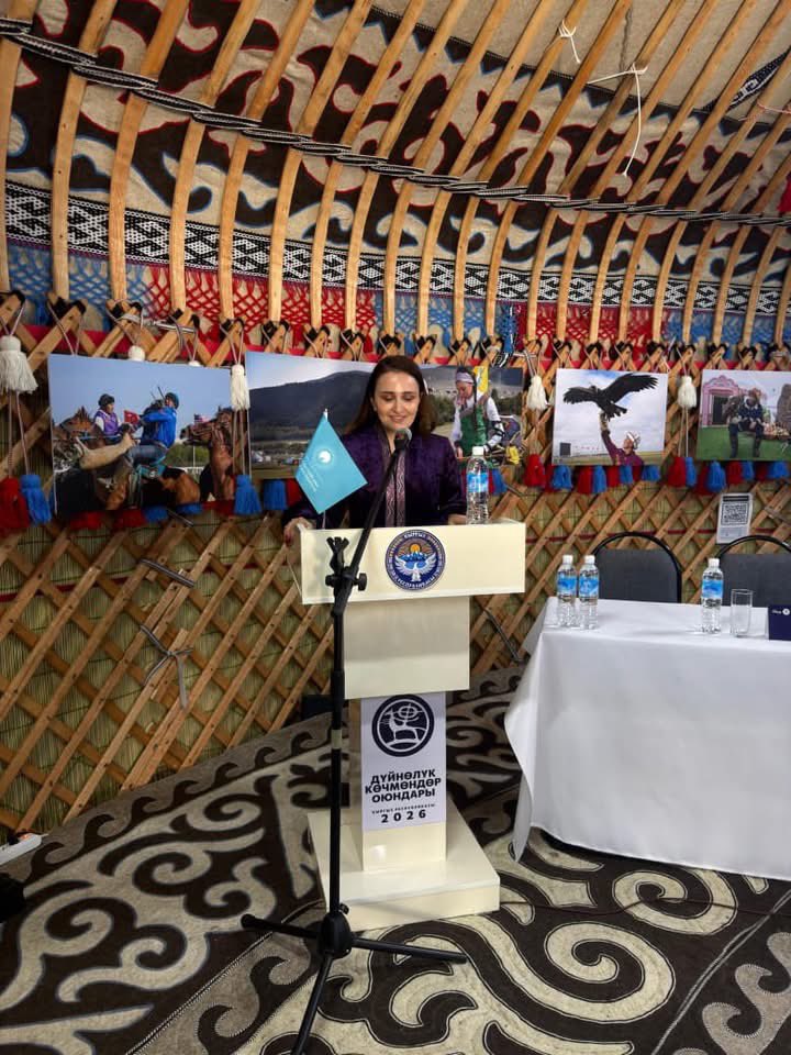 _TCHF's tweet photo. The Turkic Culture and Heritage Foundation organized an international panel session during the VI World Nomad Games in Kyrgyzstan, held within the framework of the international scientific conference “Nomadic Civilizations: Heritage, Paradigms, and Perspectives.”
Under the theme “Cultural Heritage of the Turkic World – A Factor of Unity and Sustainable Development,” scholars, researchers and cultural heritage specialists discussed the preservation, study and transmission of the shared heritage of Turkic peoples.
Representing the Foundation, Leyla Hasanova delivered the opening address on behalf of President Prof. Aktoty Raimkulova, while Nuri Aksu co-moderated the session and presented the Foundation’s activities and major projects.
The “Cultural Code of the Turkic World” Catalogue was also presented as an important step toward a Common Turkic Heritage List.
The Foundation honored experts from Kyrgyzstan for their valuable contributions to the Catalogue and reaffirmed its commitment to advancing scientific and institutional cooperation for the preservation of our shared heritage.
The VI World Nomad Games once again demonstrated the power of culture, heritage and shared values to bring the Turkic World together.