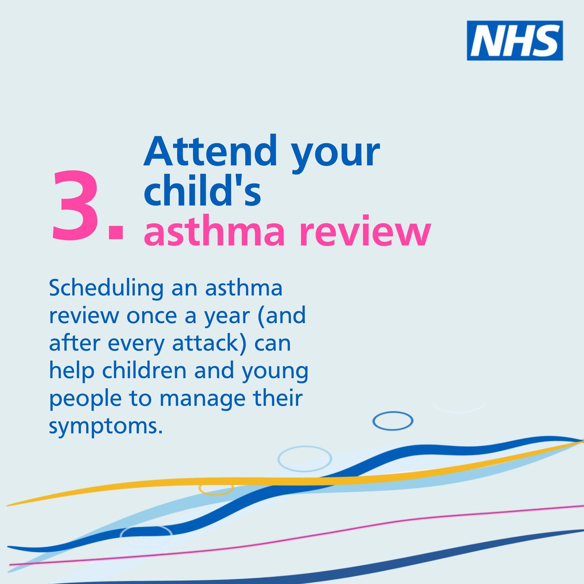 NHSEnglandLDN's tweet photo. Most asthma deaths are preventable.   
 
Make sure every child has an asthma action plan and knows when to use their reliever inhaler. 
 
Ask your clinician for a review, check inhaler technique, and keep trigger plans. 
 
Learn more about asthma care: https://t.co/NtNM7n4XIV…
 
#AskAboutAsthma2026