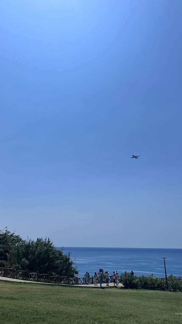 April45112's tweet photo. The sunlight dyed the sky the purest blue, the airplane carried other people's stories, but I just wanted to stay in the wind of the present moment https://t.co/T0Njg8mV3X