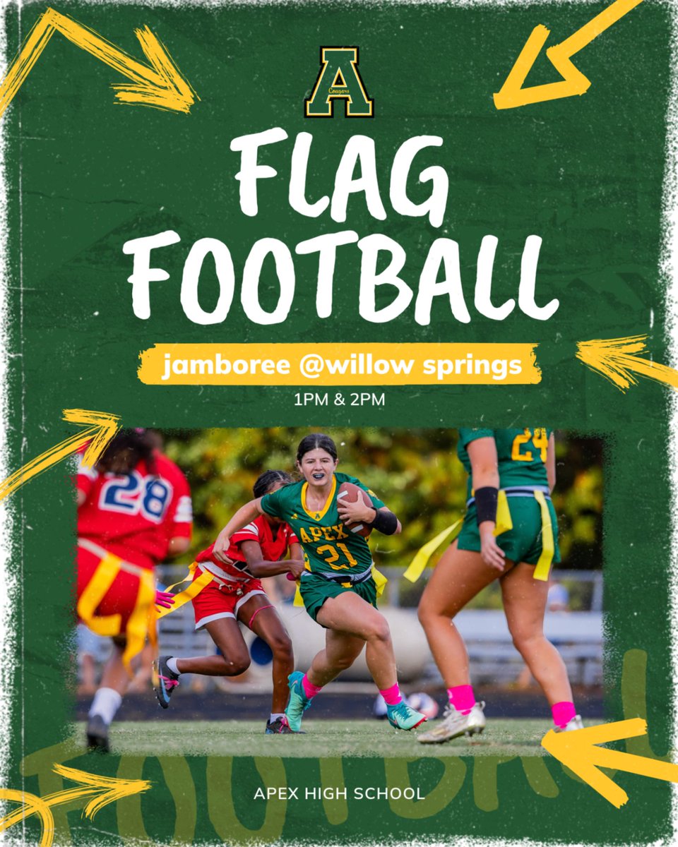 apexcougarclub's tweet photo. Flag Football Jamboree 📸: @tim_ts_images @ApexHighSchool @apexhsathletics @apexhsflagfb https://t.co/MfV3YpKW9W