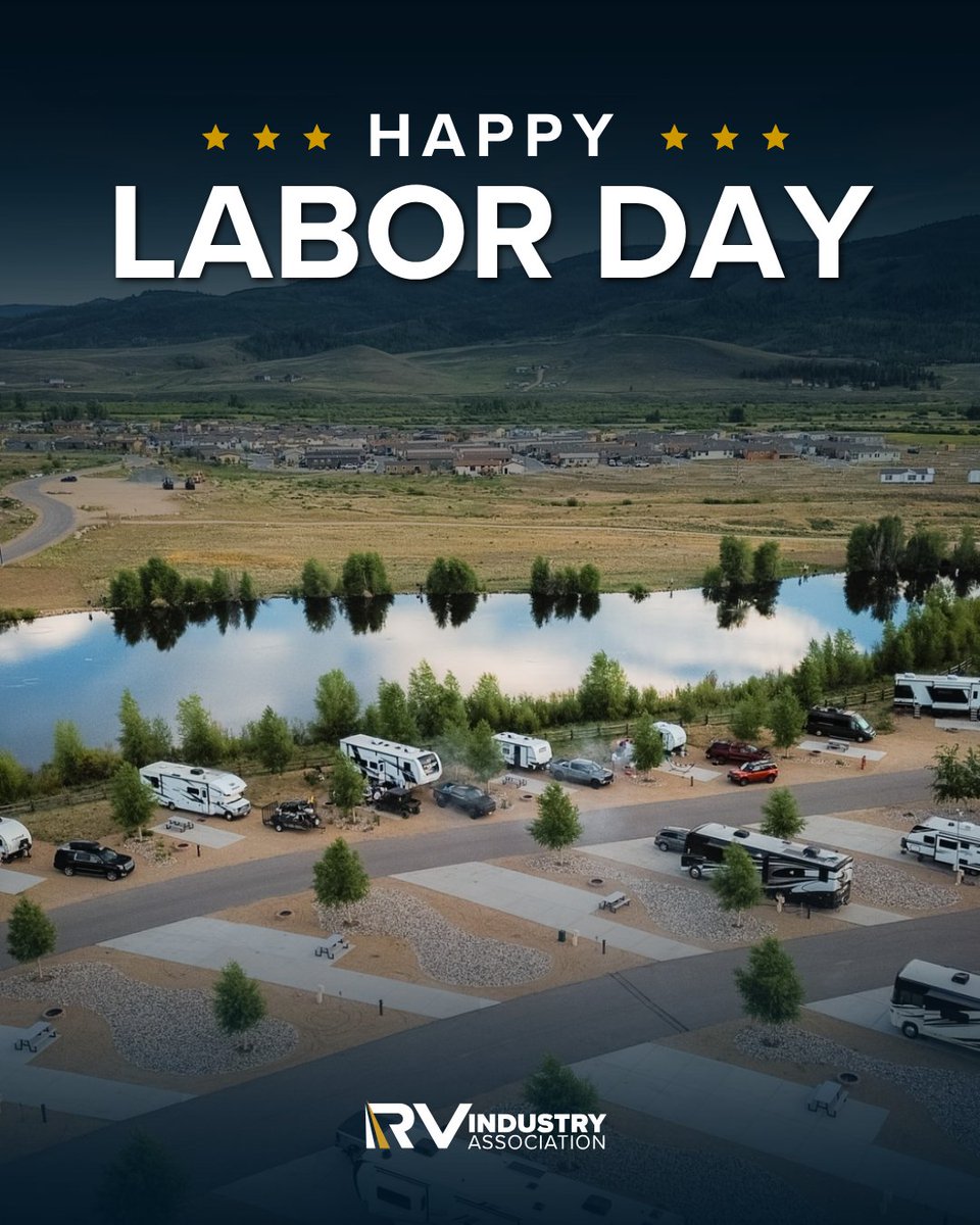 RV_Industry's tweet photo. Happy Labor Day! 🔧 Thank you to all workers powering the RV industry—dealers, manufacturers, technicians, and suppliers. Your hard work drives progress and adventure! 👏 #InternationalWorkersDay #RVIndustryAssociation #ThankYouWorkers #RVCommunity https://t.co/OgEOftkgeH