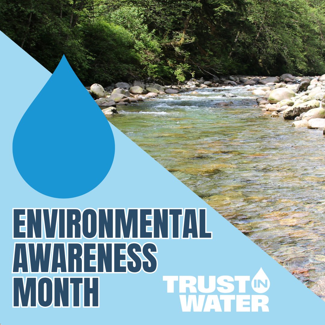TrustInWater_'s tweet photo. Environmental Awareness Month recognizes the impact of factors like pollution and contamination on the health of natural resources around us. Greater awareness can lead to choices that reduce risks and help protect drinking water from the source to the tap! https://t.co/3kJBlq2CHg