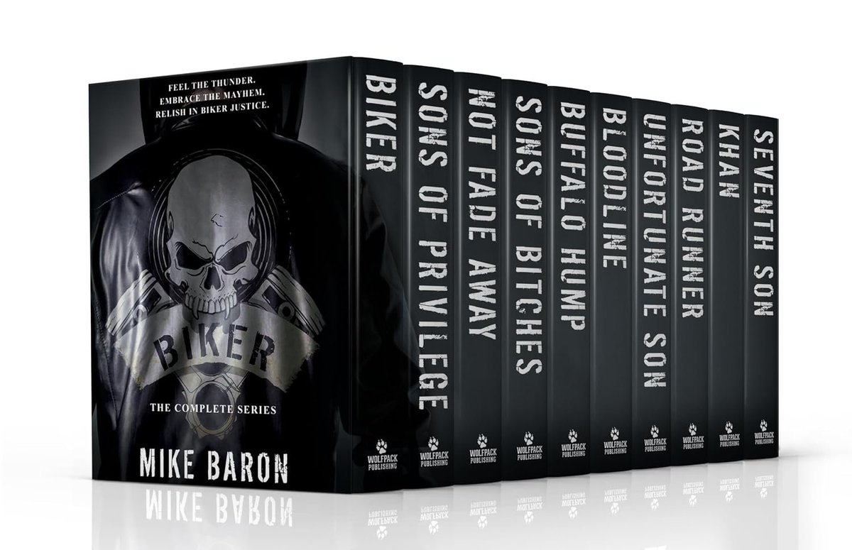 BloodyRedBaron's tweet photo. As the series progresses, readers witness Pratt's evolution from a lone wolf to a man who understands the value of connections and the weight of his actions. The supporting cast is just as compelling, with each character adding depth and complexity to the rich tapestry of the story. The books are a genre-bending mix of biker lore and detective fiction, with each installment offering a new twist and a deeper dive into Pratt's psyche. The Biker Series is more than just a set of books; it's an experience that challenges readers' perceptions of right and wrong, taking them on a journey that is as thought-provoking as it is thrilling. Mike Baron has indeed provided a great read, one that resonates with the roar of motorcycle engines and the thunder of a life lived on the edge. For those who have followed the entire series, the conclusion is a testament to Baron's skill as a storyteller and his ability to craft a world that is as unforgiving as it is unforgettable. Whether you're a fan of action, adventure, or just a well-told tale of redemption and resolve, the Biker Series is a must-read. So what are you waiting for? Pick up your copy today. --DD Gott
