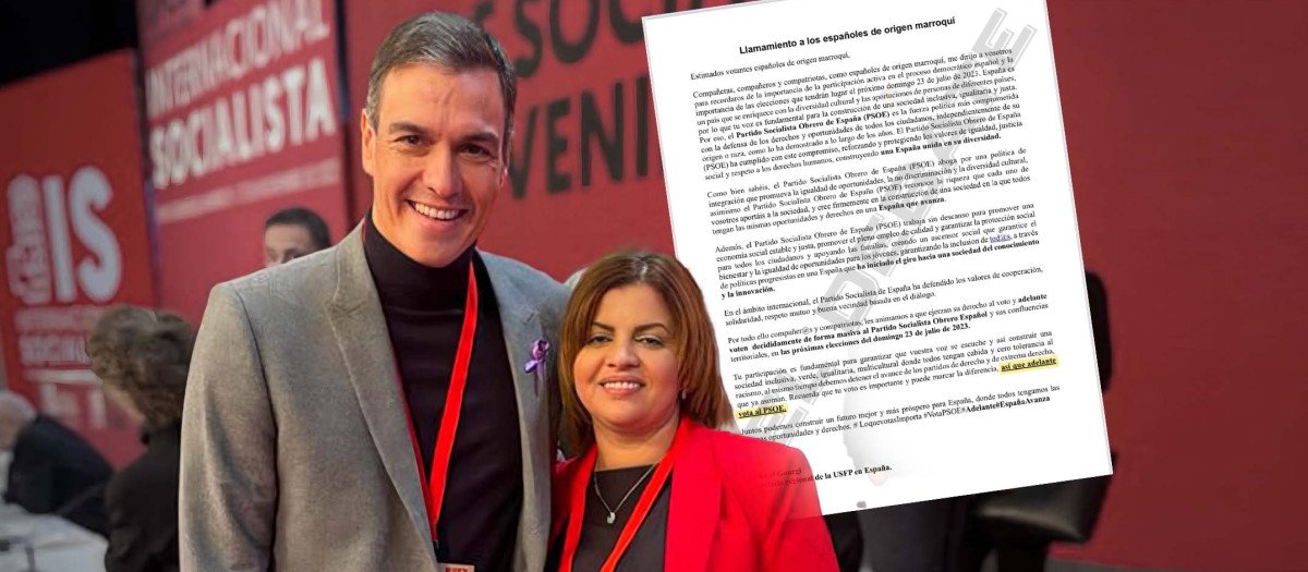 AhmedBabaD86's tweet photo. La representante en España y diputada en Marruecos de este partido es Aicha El Gourgi, en 2024 Sánchez le dió un puesto en la Internacional Socialista. En 2022 pidió "descolonizar Ceuta, Melilla y Canarias"https://t.co/FwFqcBQQt5 https://t.co/9esgSDD41f