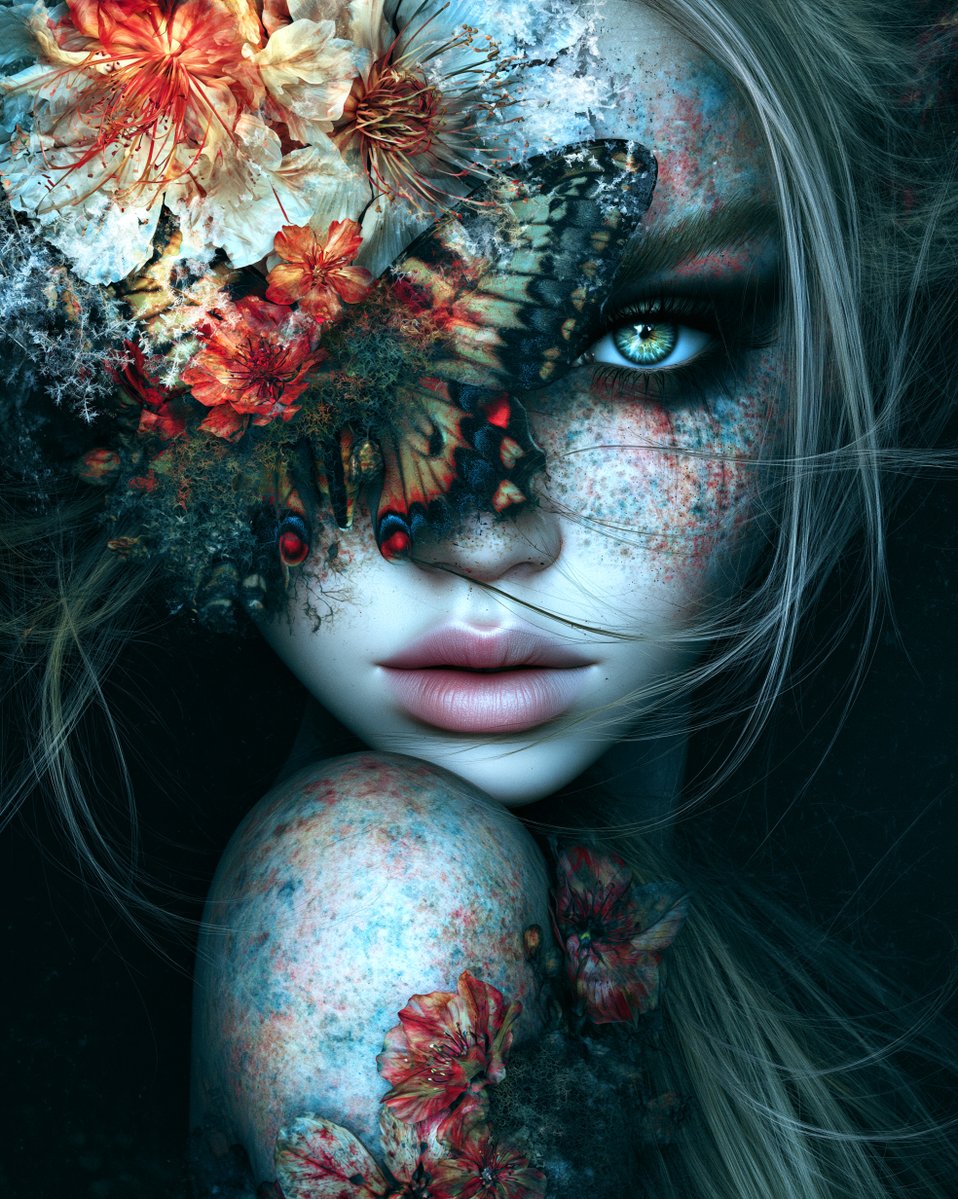 Nora_Achab's tweet photo. QT your White Hair.

Alba.
The butterfly took the face.
The white hair is still there, you just have to look for it. 🦋🤍

#Midjourney #OrganicPortrait #FantasyPortrait https://t.co/FmkJs9V1JN