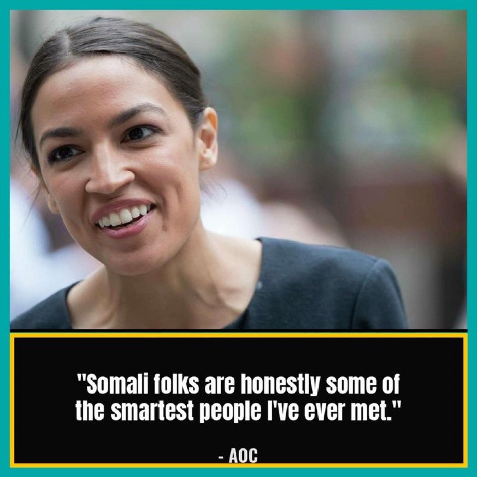JohnFromCranber's tweet photo. The average IQ of a Somalian is 68 - yeah, I'm sure they seem quite impressive to AOC https://t.co/k3nf9Iqnpj