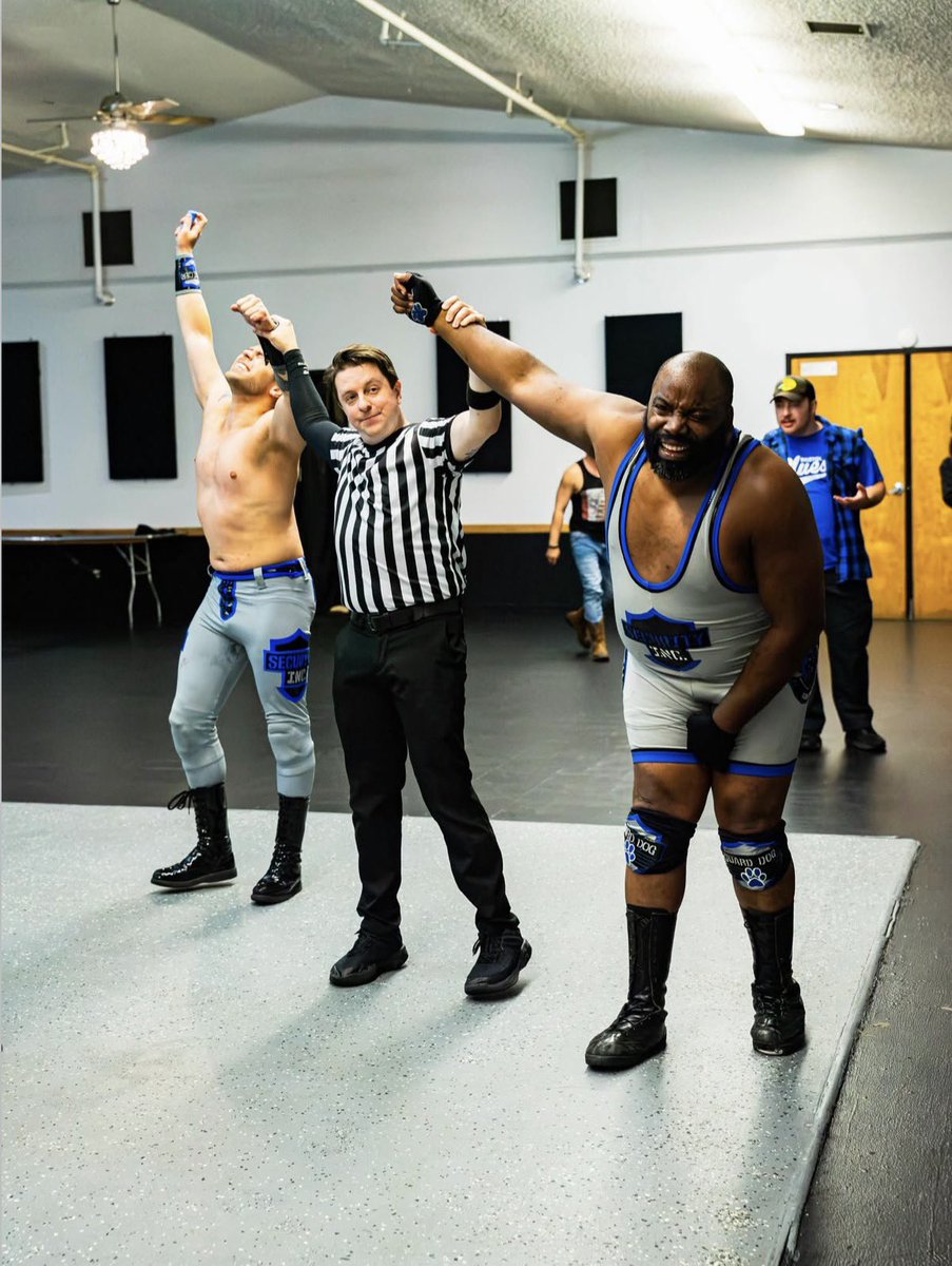 SecurityIncPro's tweet photo. Citizens of @MMWprowrestling… get used to this visual, because our victory at #HowWeDo was just the beginning of #LawAndOrder in MMW.

We are Security Inc., #ReportingForDuty 🚨 https://t.co/RZGspuYBHw