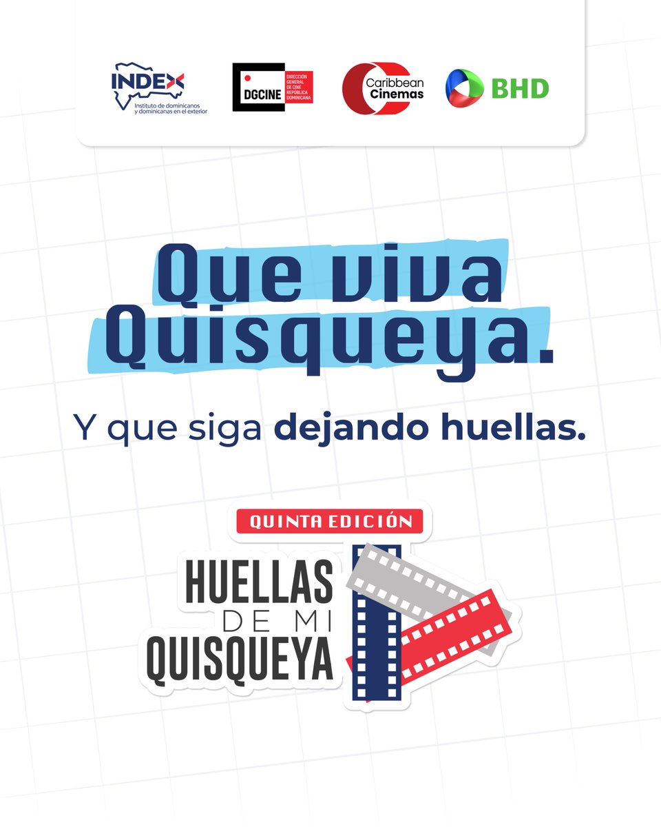 Indexdomrd's tweet photo. Este martes 08 de septiembre presentamos la 5ta. edición de #HuellasdemiQuisqueya, una iniciativa del INDEX que celebra el talento, la creatividad y la conexión con nuestras raíces desde cualquier parte del mundo.

🎥 ¡Conéctate a través de zoom!
⏰ Hora: 11:00 a.m. (Hora RD) https://t.co/UDKVyIPOET