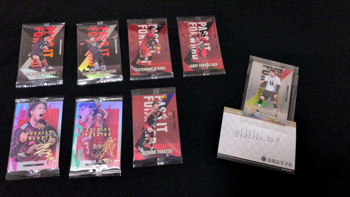 kikklike_0529's tweet photo. 交換⋆𐙚 ̊.
バレーボール男子 日本代表 男子バレー ツインウエハース カード 2026 

譲➭画像の物

求➭同種石川選手orサイン入り
※サイン入りの場合は2:1など複数提供可
(画像4については異種可)

郵送希望です
お声がけお待ちしております(❁ᴗ͈ˬᴗ͈) https://t.co/9nD0PPPnrZ