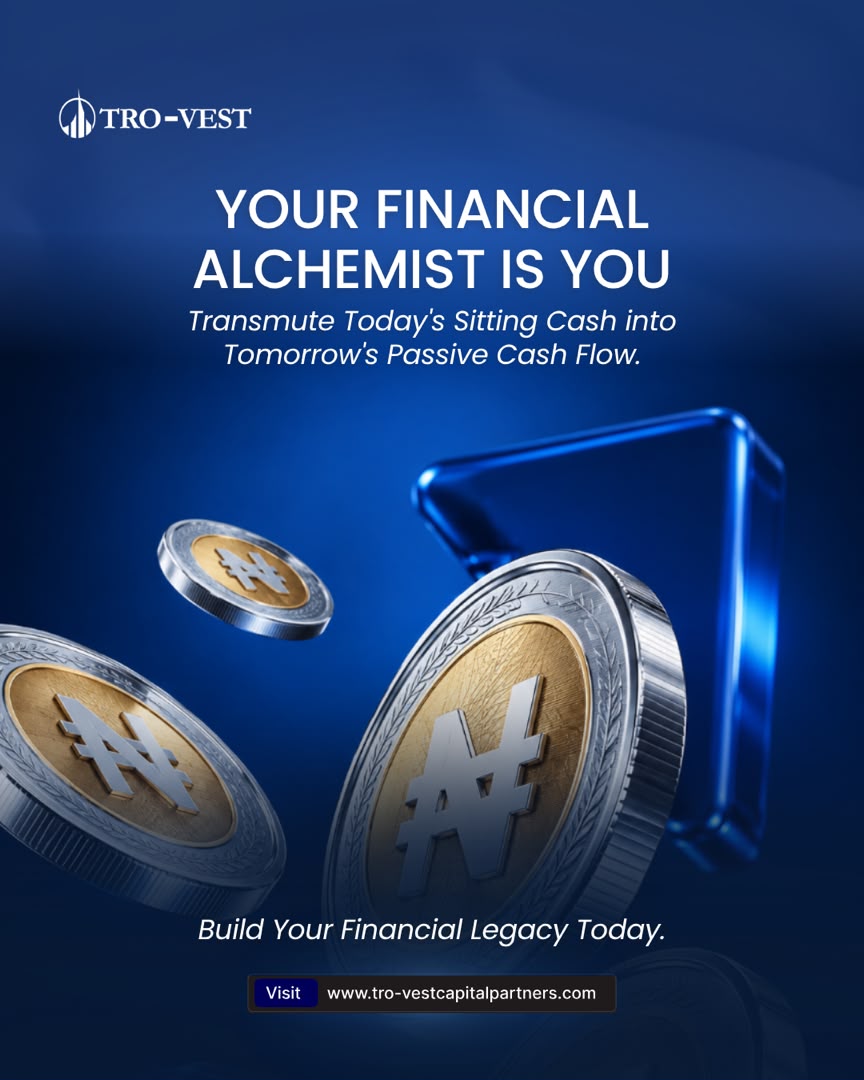 TrovestCP's tweet photo. Idle cash won't build your future—smart moves will. 💸

Transmute today's sitting cash into tomorrow's passive cash flow and take full control of your financial growth.

Build your financial legacy today.

Send a DM to start.

#WealthManagement #Investing #PassiveIncome #TroVest https://t.co/Uh4JNQog53