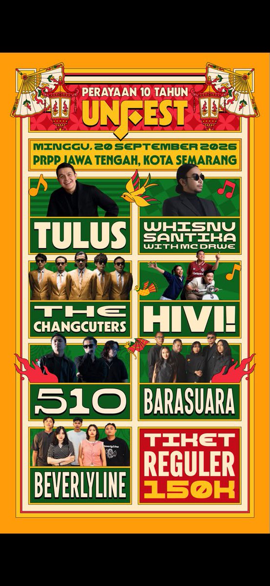 Nyokoll's tweet photo. WTS TIKET REGULER UNFEST 10
-Free cod
-Bebas biaya admin
-special price on dm
-bisa bundling
-GS dijamin keren

minat bisa langsung dm ya di jamin trusted 100%

WTS WTB UNFEST 
#hivi #tulus https://t.co/VYcE4CCyNJ