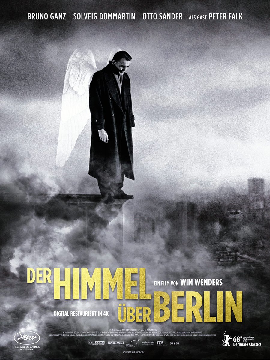 IlBone93's tweet photo. #NowWatching #WimWenders #BrunoGanz #DerHimmelÜberBerlin #WingsOfDesire https://t.co/GvJMZEgZHT