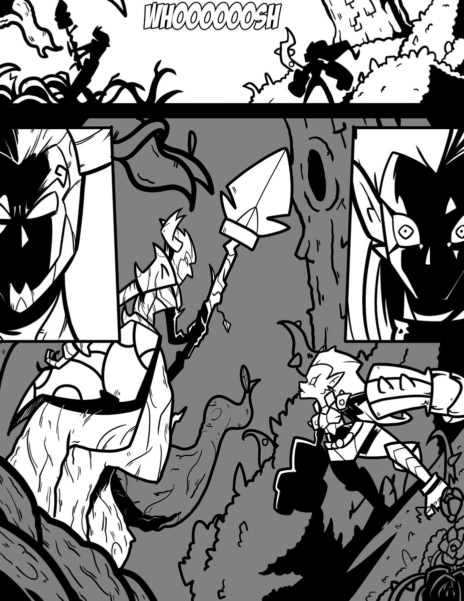pilotseasonco's tweet photo. There is no easy way out of a fight to the death.

Full black and white page 1 preview for Fae Fight.

🎨: @Nubby_art 
#comics #indiecomics #manga https://t.co/5hJAu9O0EO