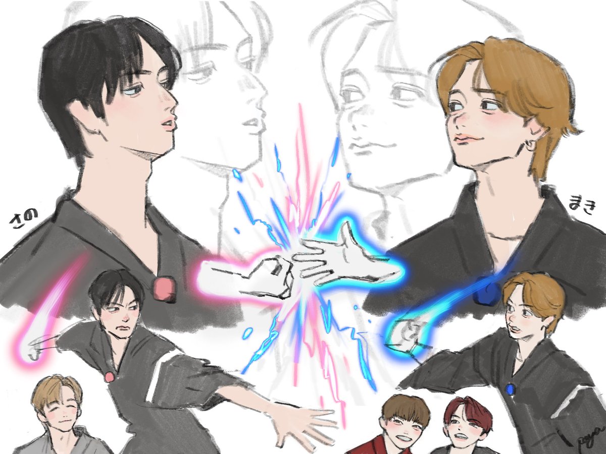 pipipatis's tweet photo. 佐野牧じゃんけん対決 -誇張ver.-
#INIfanart https://t.co/kNj3ybky8L