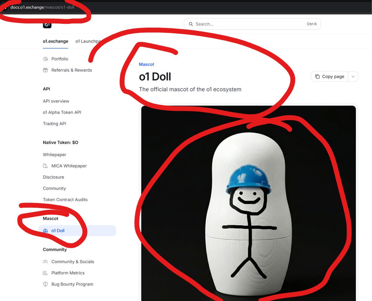 0xCragHack's tweet photo. 5 reasons you can make the easiest 10x on the @o1exchange mascot

> o1 Founder @stambouli_o1 FOLLOWS @theo1doll  account and has been replying under almost every one of their posts these last few days, putting out videos with the mascot
> FDV of o1-exchange:native is 550 MILLION $$$$, FDV of $o1doll is 460 THOUSAND $$$

1200 times smaller. that's less than 0.1% of the main project's FDV. the office cleaner at @o1_exchange could buy the token with two weeks of her salary and that alone would be a 2x

> Mascot is in the official docs on the o1 site, check it yourself docs.o1[.]exchange/mascot/o1-doll

> Right now o1doll is trending on the main site launch.o1[.]exchange/

> was the last 4x really not enough for you? 

HELLO, MASCOT FDV 460K! 
@o1_exchange ITSELF 550M FDV! 
CEO OF THE EXCHANGE BACKS THE MASCOT! 
DONT BE IDIOTS!

no offense, just like my followers rich and not poor. working hard on it

token is here fomo[.]family/coin?address=0xb200000000000000000000a061ba52ee15e9a001&chainId=8453&r=0xCragHack