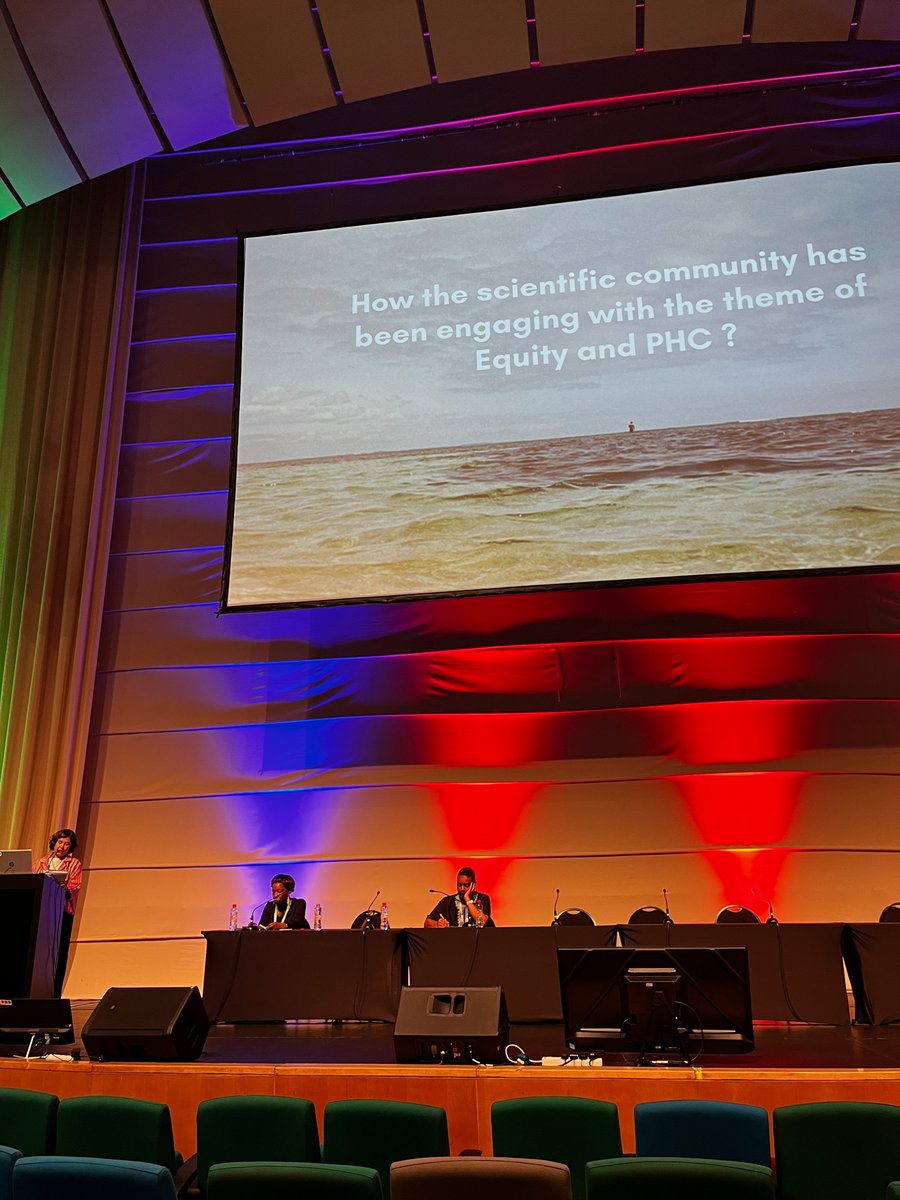WFPHA_FMASP's tweet photo. At today's Plenary 4: Primary Health Care, Public Health Systems for Equity and Universal Access, Professor Aylene Bousquat discussed equity and primary health care, which bridges social, historical, geographical, and symbolic gaps.
#primaryhealthcare #wcph #wcph2026 https://t.co/bUrcLh3YyP