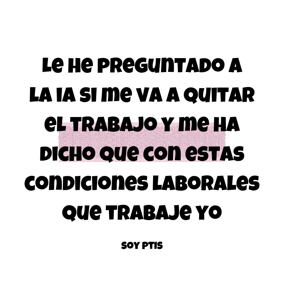soyptis's tweet photo. Porque será artificial pero es inteligente

#educación #IA #soyPTIS #PTIS #TIS https://t.co/PRJ5eBKFjD