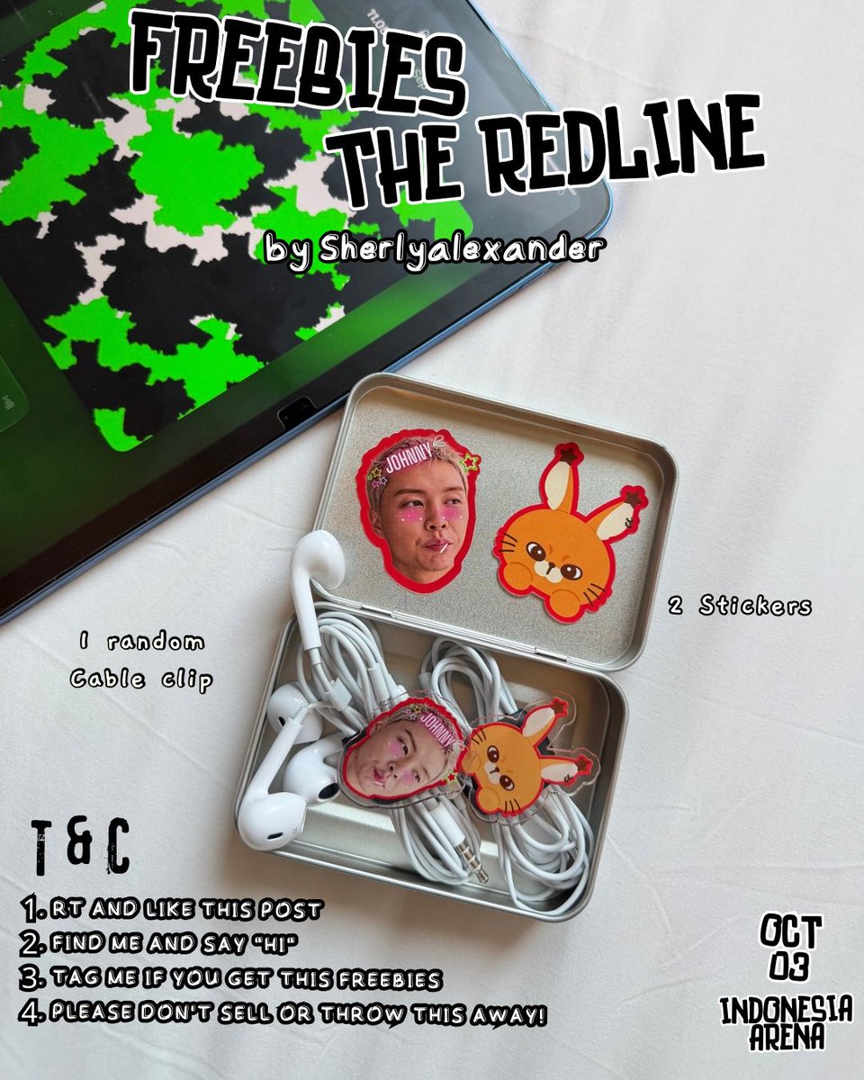 sherlyalexander's tweet photo. NEO CITY : JAKARTA - THE REDLINE FREEBIES 
—by @sherlyalexander

🗓️: 03 October 2026
📍: Indonesia Arena

️rt &amp; like are appreciated <𝟑
 
See you❤️‍🔥

#NCT127     #THE_REDLINE_JAKARTA 
#NCT127_5TH_NEOCITY_THE_REDLINE https://t.co/ITMNXlW8QA
