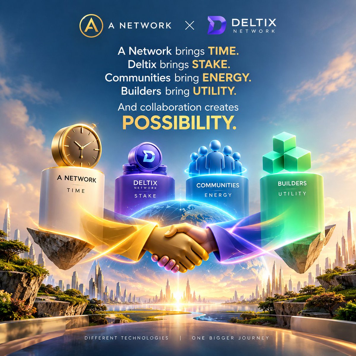 yasirabbasi300's tweet photo. 🌐 **A NETWORK × DELTIX NETWORK — DIFFERENT IDEOLOGIES. ONE BIGGER OPPORTUNITY.** 🤝🔥

What happens when **Proof of Time** meets **Proof of Stake**?

Not competition.

**Complementarity.**

A Network and Deltix Network are built around different ideas:

⏳ **A Network** — participation through **Time / TPoW**, mining sessions and a community-driven ecosystem.

🔐 **Deltix Network** — participation through **Delegated Proof of Stake**, staking, validators, governance, transfers and gaming. ([GitHub][1])

And that difference may actually be their **greatest strength.**

🔥 SHORT TERM: CROSS-ECOSYSTEM ENERGY

A collaboration can bring two communities into contact with technologies, products and opportunities they may not have explored before.

A Network users can discover:

🎯 Staking
🎮 Gaming & participation
🗳️ DAO governance
⚡ Validator-based security

Deltix users can discover:

⏳ Time-based participation
🌐 A different Layer-1 vision
💎 ANET & wANET ecosystem
👥 A large community built around mining participation

**One community introduces another community to a different way of thinking about Web3.**

That's powerful.

### 🚀 MEDIUM TERM: NETWORK EFFECTS

The real value isn't simply having two names next to each other.

It's what happens when:

**COMMUNITIES → PRODUCTS → LIQUIDITY → UTILITY → BUILDERS → ECOSYSTEMS**

begin connecting.

More users create more activity.

More activity creates more reasons to build.

More builders create more utility.

More utility can create stronger ecosystems.

And stronger ecosystems attract more users.

That's the **network effect.**

🌍 LONG TERM: TWO DIFFERENT ENGINES, ONE CONNECTED ECOSYSTEM

Imagine a future where someone doesn't have to choose between:

**“Should I participate through time?”**

or

**“Should I participate through staking?”**

Instead, different participation models can exist side-by-side.

⏳ **A Network can represent Time-based participation.**

🔒 **Deltix can represent Stake-based participation.**

🎮 Gaming can create engagement.

🗳️ Governance can create community decision-making.

🔗 Bridges and interoperable infrastructure—where technically and economically sound—can connect ecosystems.

The goal isn't to make them identical.

**The goal is to make their differences useful.**

**“The strongest ecosystems don't eliminate differences.
They connect different strengths into a larger opportunity.”**

And perhaps that's the most interesting part of:

**DELTIX × A NETWORK**

Different mechanisms.

Different philosophies.

Different participation models.

But potentially:

**ONE EXPANDING COMMUNITY. 🌐**

Today, it's a collaboration.

Tomorrow, it could become an ecosystem of connected communities, products and use cases.

**A Network brings TIME. ⏳
Deltix brings STAKE. 🔐
Communities bring ENERGY. 🔥
Builders bring UTILITY. 🛠️
And collaboration creates POSSIBILITY. 🚀**

The future won't necessarily belong to the project with the loudest voice.

**It may belong to the ecosystems that know how to create value together.**

🌍 **DIFFERENT PATHS.
DIFFERENT TECHNOLOGIES.
ONE BIGGER WEB3 JOURNEY.**

**A NETWORK × DELTIX NETWORK**

#ANetwork #Deltix #ANET #DLTX #Web3 #Blockchain #ProofOfTime #ProofOfStake #DPoS #Community
@DeltixOfficial @DeltixOfficial @Queen_ANet @BaskaranBBV
