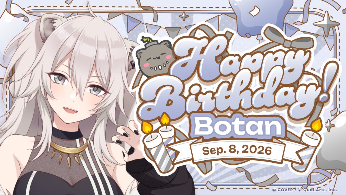 hololive_dreams's tweet photo. 🎉 お誕生日おめでとうございます🎉

9/8は5期生 #獅白ぼたん(@shishirobotan)さんの誕生日♌

誕生日を記念して、
称号とライブブーストドリンク×3をプレゼント🎁

※ライブブーストドリンクは、9/9(水)23:59までにお受け取りください

#ホロドリ https://t.co/lbOnKsnu9Y