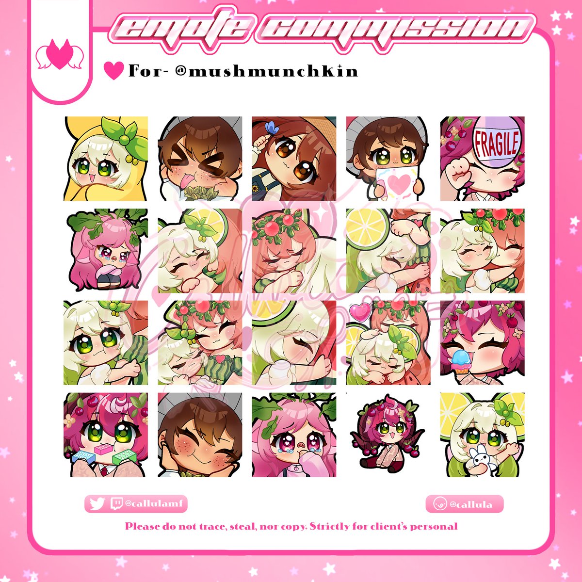 callulamf's tweet photo. 🌸 Commission for @mushmunchkin 

Thank you for your trust 🎀
♡𓂃 ࣪ ִֶָ🪽་༘࿐ (๑˃́ꇴ˂̀๑)

💌 DM is open for commission info
🌈 https://t.co/dqQ31gmvgs
🎀 https://t.co/AsuJPhvXvG

「 ✦ #callula_comms ✦ 」

⋆𐙚₊˚⊹♡ ⋆
#vtuber #VGenComm #emoteartist @Artistreccs https://t.co/9gwxMtKAHa