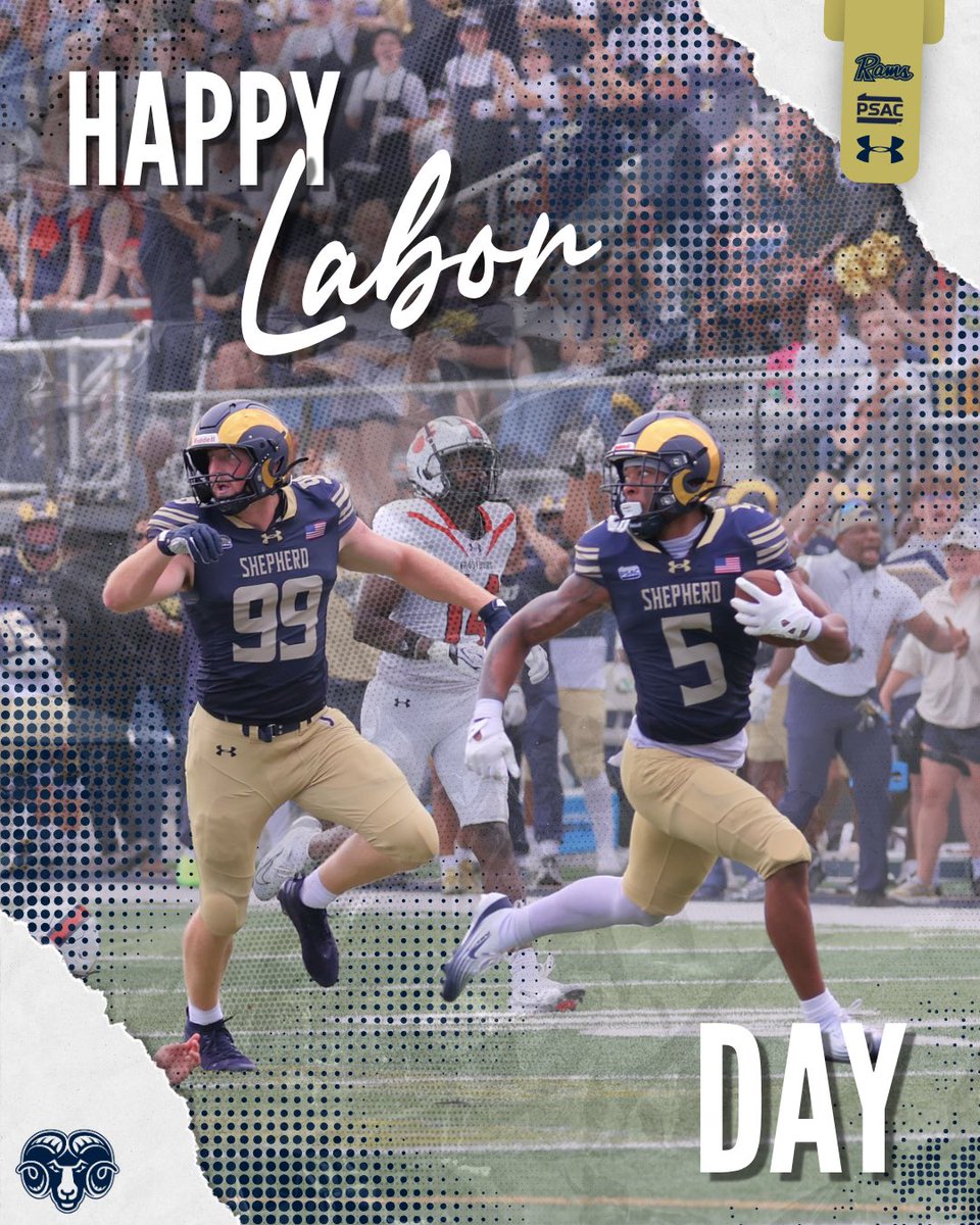 SURamsFootball's tweet photo. Happy Labor Day Ram Fam! 

#ncaad2 #collegefootball #ramnation #football #d2 https://t.co/qhecKuVxXY