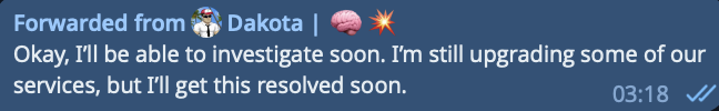RHPonspot's tweet photo. Im in contact with the Founder of Sinjoh. 

Hes getting it resolved since they made an Update on the System about the Raffle. 

Should be out soon. 

Nothing to worry! https://t.co/SL5xTaDq3w