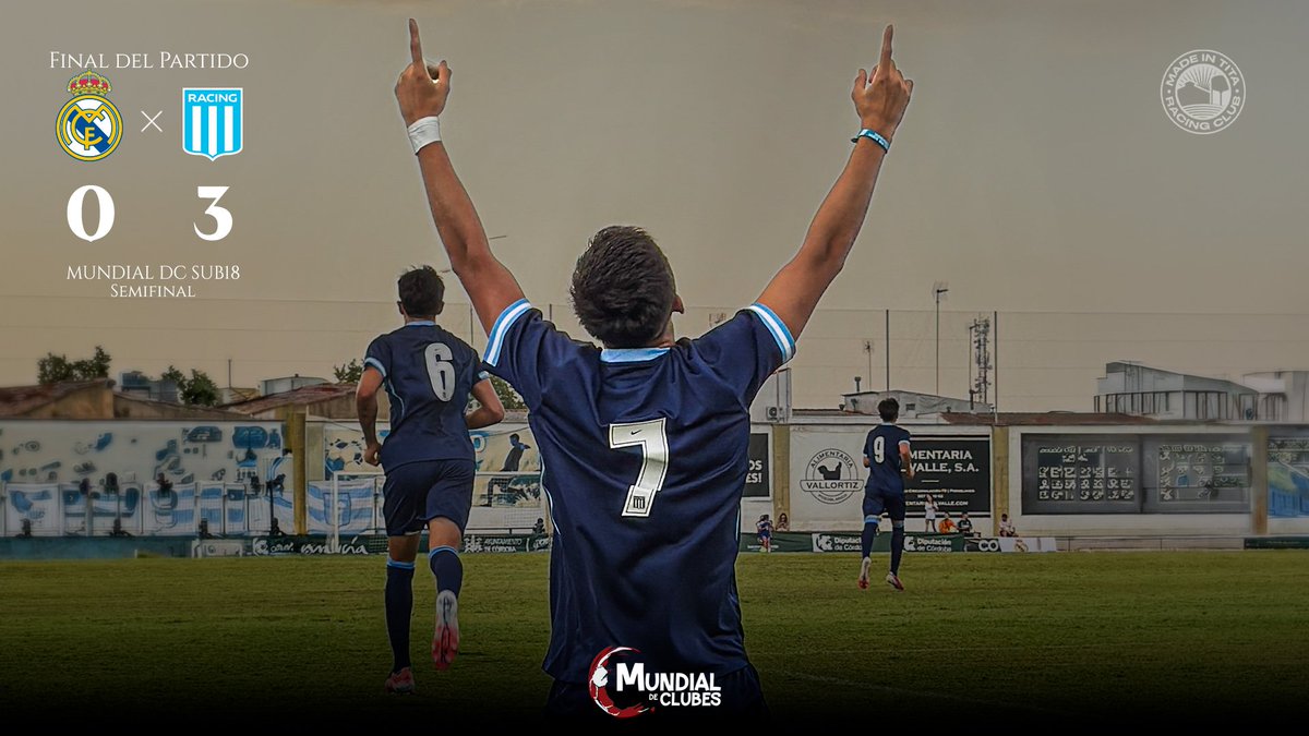 porquetendencia's tweet photo. "Racing":
Porque venció al Real Madrid y avanzó a la final del Mundial de Clubes Juvenil https://t.co/8oxUm9K5so