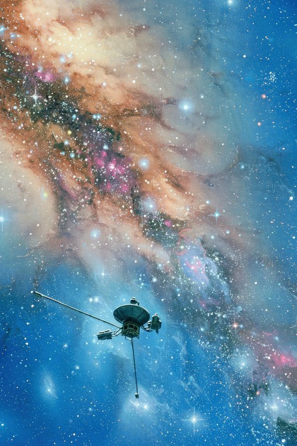 konstructivizm's tweet photo. Today marks 49 years since the launch of Voyager 1—the spacecraft farthest from Earth. If you step outside on a clear night and shine a flashlight toward the constellation Ophiuchus, a couple of the photons you emit would, in theory, reach Earth's emissary. It would take them 23 hours and 47 minutes to get there.