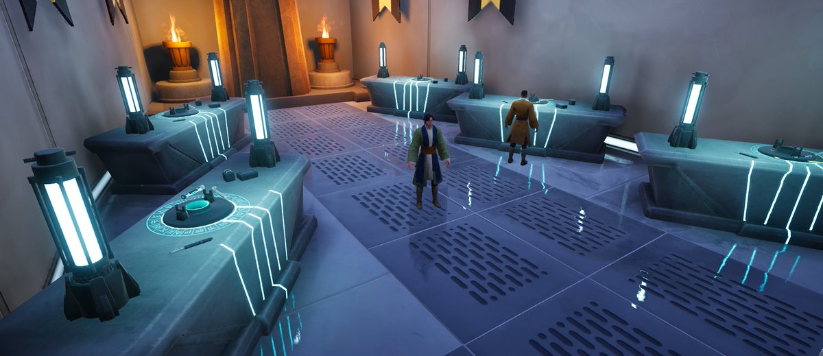 Dontiki33's tweet photo. Started working on the lightsaber forge room ⚔️

Built a new custom stone-and-tech forge station in Blender and brought it into UEFN. Still a WIP, but the room is finally starting to find its identity!

#UEFN #FortniteCreative #Blender #InstaMAT https://t.co/txF55Gkeup