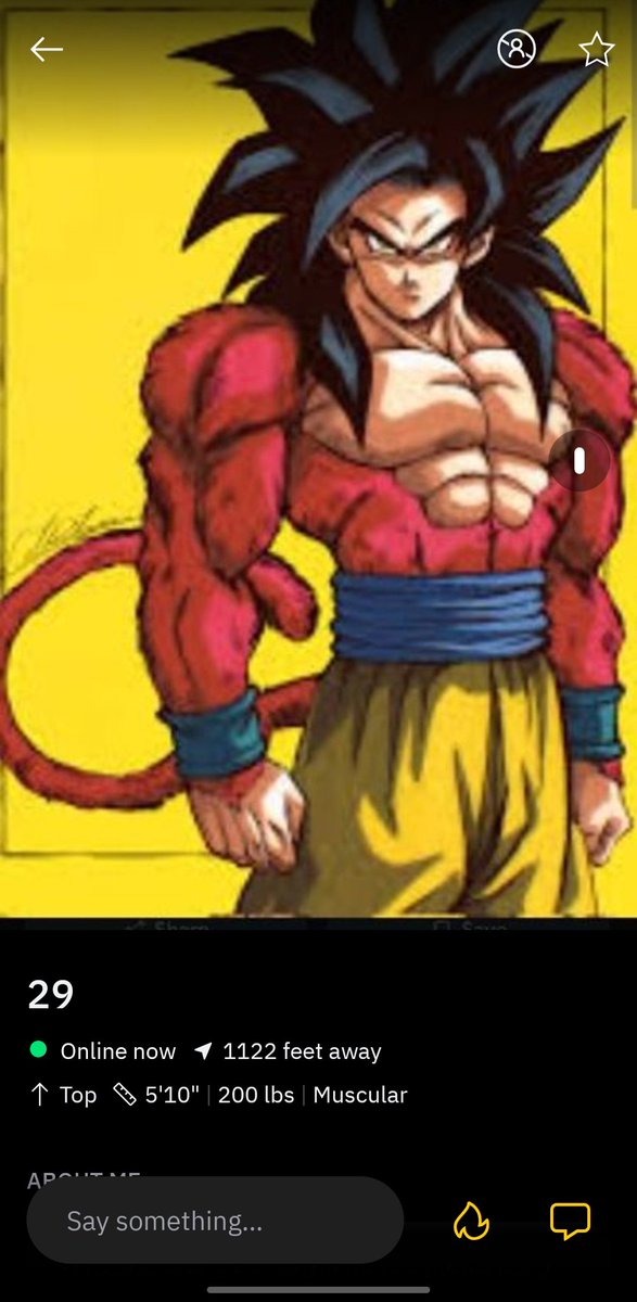 its_lo_lo's tweet photo. god why am I opening grindr ag- GOKU??? https://t.co/Sa91TKO67j