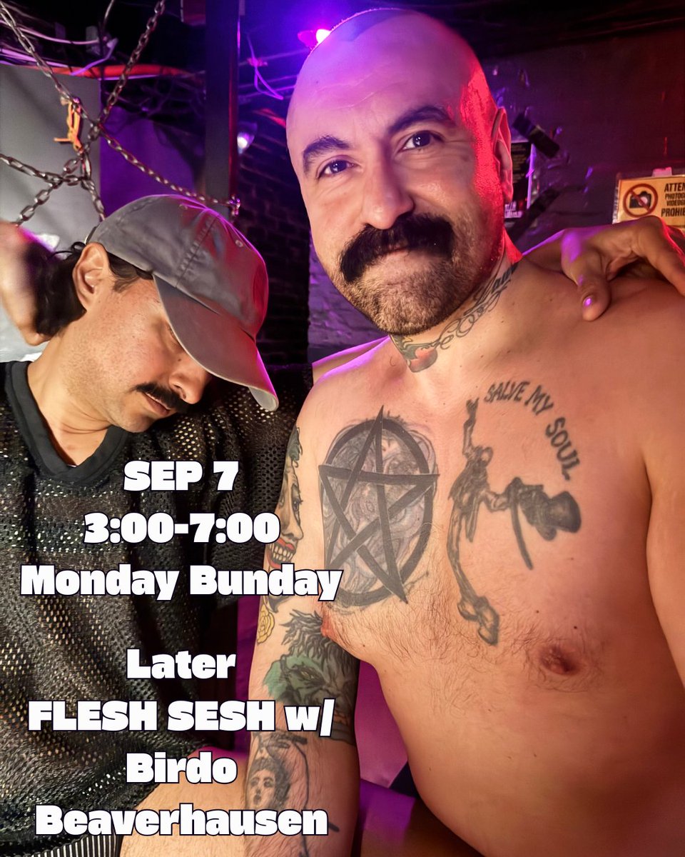 CellBlockChi's tweet photo. HAPPY LABOR GAY CHICAGO! A SPECIAL MONDAY BUNDAY STARTS NOW FOLLOWED BY FLESH SESH TONIGHT. 3PM - 2AM. BACK BAR. FREE COVER AND CLOTHES CHECK. CHEAP DRINKS! #GETINHERE https://t.co/w56cc1mOeq