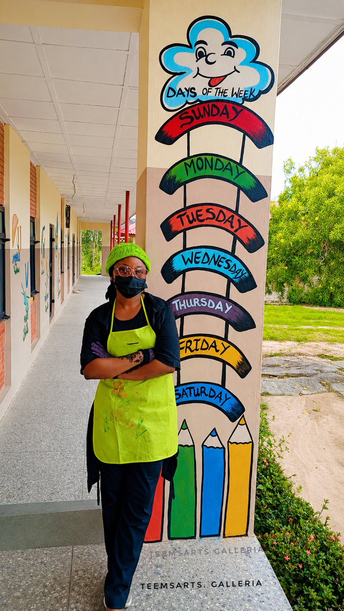 DaaOptimist's tweet photo. When I was given this work to do, I had no atom of doubts or fear, I was so sure I could do it and it felt so liberating to have confidence in what Allah has gifted me. Alhamdulillahi 🙌🏾❤️
#mural #schoolmural #art https://t.co/iTaLYVLLbK