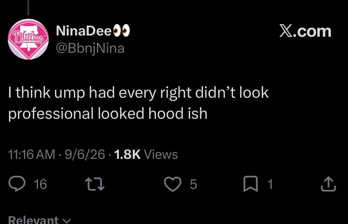 saksolaita's tweet photo. @DWolfRVA @BbnjNina @JomboyMedia @Ken_Rosenthal Don’t worry. She’s more clear in this tweet. It’s “HOOD ISH” https://t.co/kiy6JRBnp9